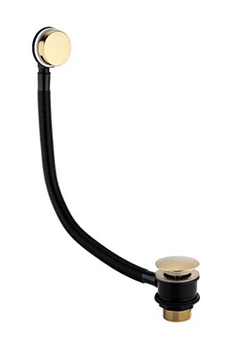 Conjunto de Desagüe y Desbordamiento para Bañera de Latón Cepillado: Bañera con Desagüe...