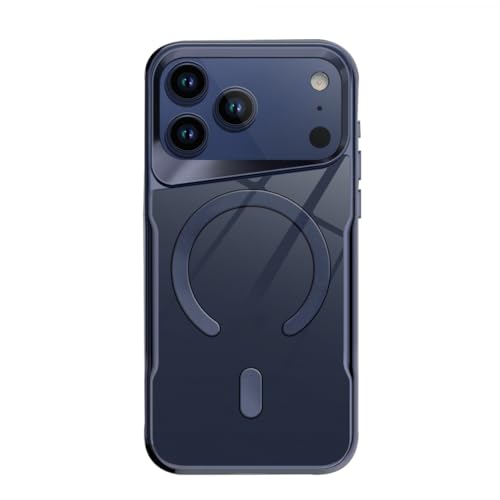 Étui magnétique iPhone 17 Air bleu avec chargement sans fil antichoc