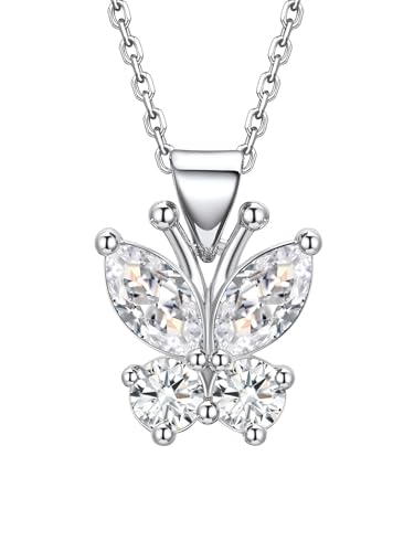 Bestyle White Gold Butterfly Necklaces...