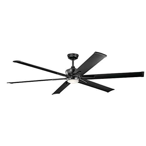 Kichler 300301SBK Szeplo Patio Led Ceiling Fan with Lights, 80-inch, Satin Black