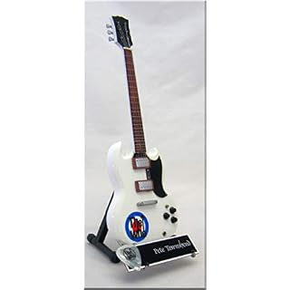 PETE TOWNSHEND Guitare Miniature avec médiator The WHO (2) - Les Beatles, Paul McCartney, John Lennon, RIngo Starr, George Harrison