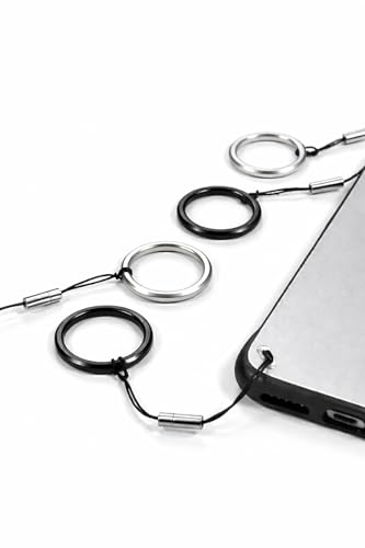 Image of AccuPrints Sumiko Pack of 2 Multipurpose Lanyard for Phone & Keys Hand Wrist Mobile Hanging Chain Nylon Strap with Metal Ring Anti Theft Phone Holder for Cell Phones Cameras ID USB Flash Drives