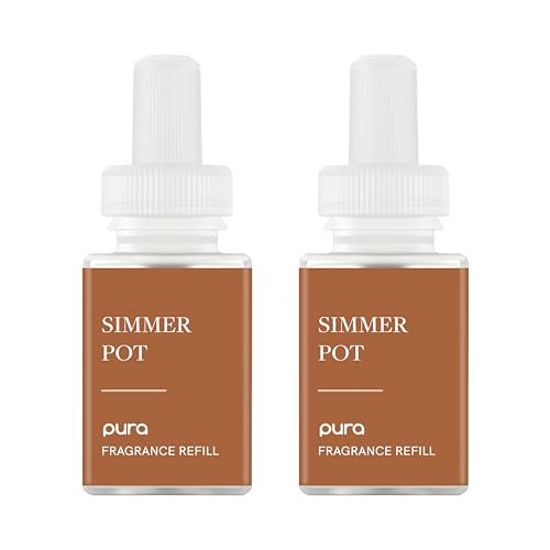 Pura Smart Home Scent Refill - Long-Lasting Premium Fragrance per Refill - Clean Diffuser Fragrance for Home Office & Apartment - 2 Pack Simmer Pot