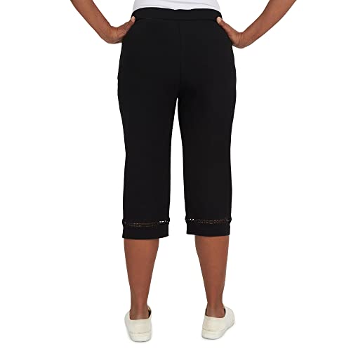 Alfred Dunner Women's Lace Allure Clamdigger Pant2