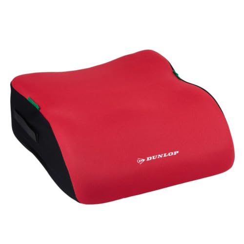 Dunlop Booster Car Enfant 135-150cm - ECE R129 - Siège enfant ergonomique - housse lavable - Rouge