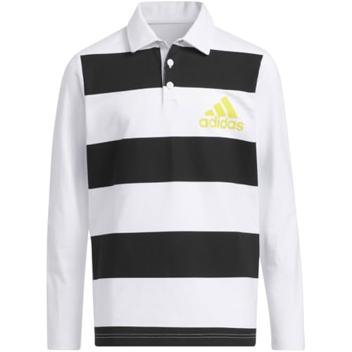 adidas Boys' Long Sleeve Rugby Golf Polo Shirt