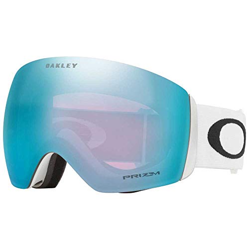 Oakley Unisex Sunglasses Matte White Frame, Prizm Snow Sapphire Iridium Lenses, 0MM