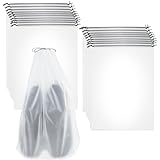 DMIMIA 20 bolsas transparentes para zapatos de viaje, grandes de 15.7 x 11.8...