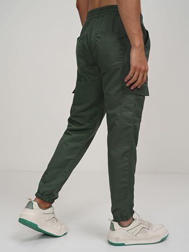 Image of Highlander Men's Cargo Jogger Trousers| Utility Pockets | Trouser for Men | Men Trousers