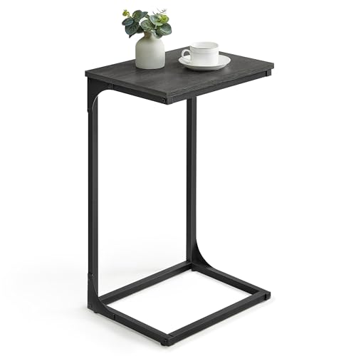 Mesa auxiliar en forma de C gris VASAGLE ULET353B68 para sofa y cama 2