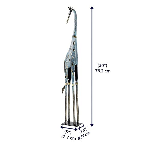 Image of Wakefit Giraffe Showpiece (Grey & Blue)