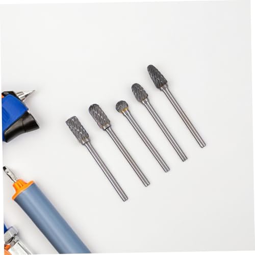 Veemoon 10Pcs Burrs rotativos carburo tungsteno alta velocidad miniatura 4