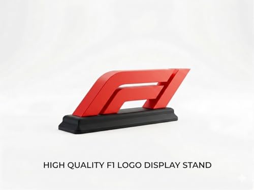Generic F1 Logo Display Stand, Red and Black, 3D Printed - Image 3