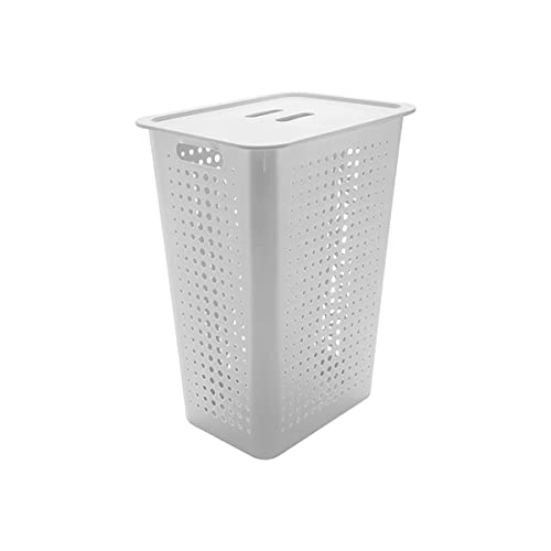 Cesto com Tampa, Branco, OU