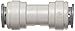 John Guest Acetal Copolymer Tube Fitting, Union Straight Connector, 3/8
