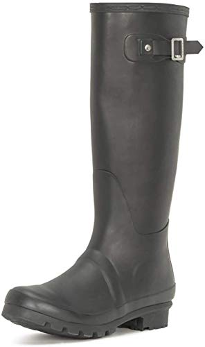 Mujer Original Tall Nieve Invierno Impermeable Lluvia Botas De Goma - Negro - 41