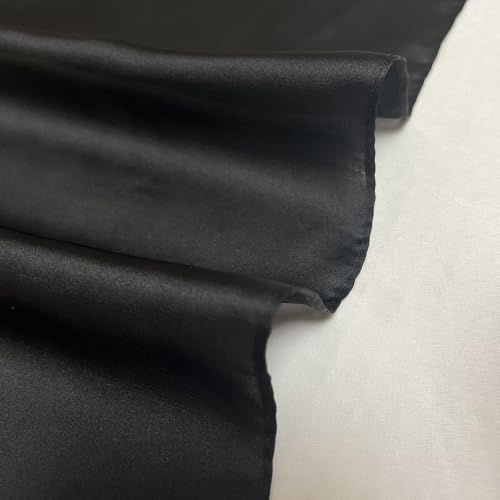 Silk Head Scarf for Women Satin Neck Scarves Square Solid Hair Bandana Headband 27.5"3