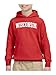 State of Wisconsin College Style White Fashion Youth Hooded Sweatshirt, Red, Large
