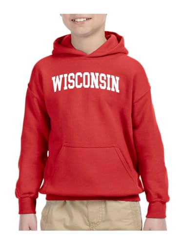 State of Wisconsin College Style Fashion Unisex Hoodie Sweatshirt3