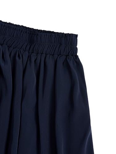 Women's High Waist Flare Midi Skirts Solid A Line Casual Skirt4