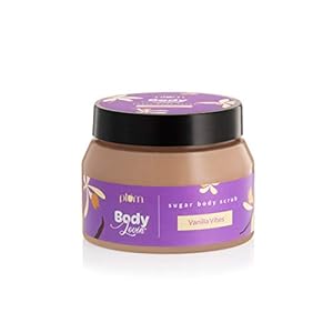 Plum BodyLovin’ Vanilla Vibes Sugar Body Scrub | The Ideal Winter Body Scrub | Brazil Nut Oil | Skin Brightening | Deep Moisturization | 100% Vegan