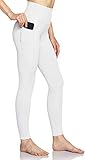 TSLA High Waist Yoga Pants with Pockets, Tummy Control Yoga Leggings, Non See-Through Workout...