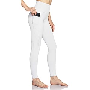 TSLA Yoga-leggings met hoge taille, corrigeert een buikje, sportbroek met zak voor dames