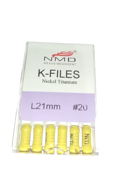 NMD NEXUS MEDODENT Dental Niti-K-Files(21Mm,Yellow(#20 No))(Pack Of 6Pc) (B08P89LRVR) Amazon Price History, Amazon Price Tracker