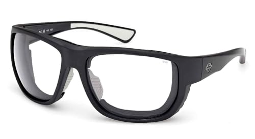 Harley-Davidson Men's Metal Bound Light-Adjusting Sunglasses, Matte Black Frames