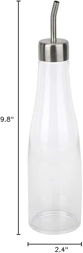 Miniatura 9 de Botella dispensadora de aceite de oliva, botella de aceite de oliva de 10.1 fl oz, olla de vinagre de aceite, cocina, horneado, asado, freír para