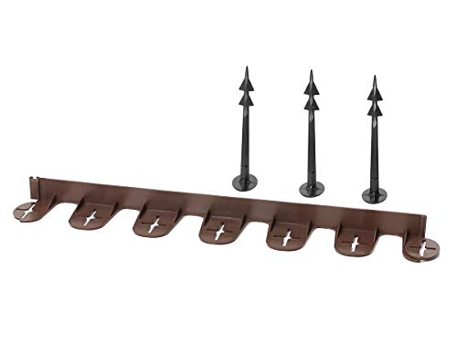 Preisvergleich Produktbild Primegarden PALISGARDEN Rasenkante Beetumrandung Beeteinfassung Mähkante - 300cm (Braun)