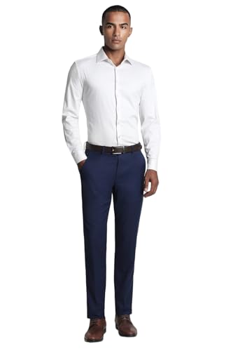 Image of Peter England Premium Formal Trousers - Cross Pocket Style