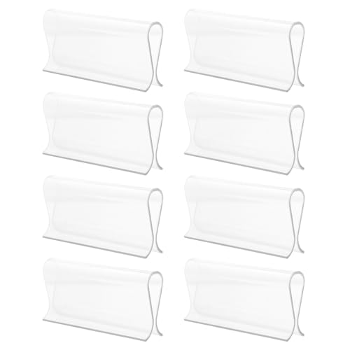 HAMPPLIES 8 Piezas Tiradores para Cortinas Enrollables Persianas Y Estores Transparentes con Clip Incluyen Asas De Elevación Y Abrazaderas