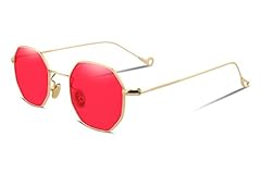 Golden Frame Red Lens