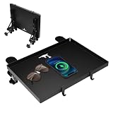 Étagère de lit sans perçage, table de lit superposé et étagère de lit superposé avec pince solide, étagère de chevet pliable pour lecture, collations, téléphone, économiseur d'espace pour chambre à coucher