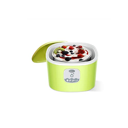 FRUPPL Elektrische automatische Joghurtbereiter-Maschine Joghurt-DIY-Werkzeug Multifunktions-Edelstahl-Joghurtmaschine 1L Cover