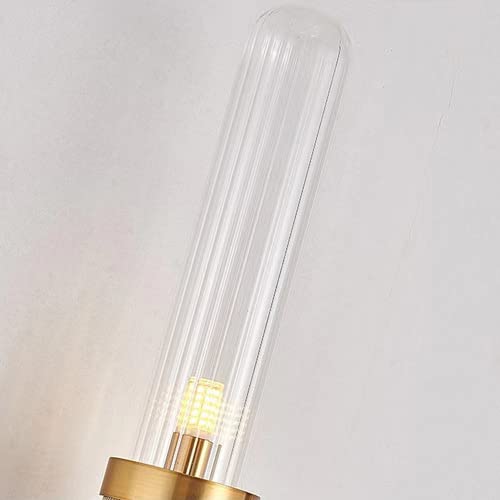 Aplique de pared de vidrio para tocador con iluminación moderna G9 6