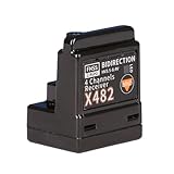 RHINOESC Receiver X482 2.4GHz 4CH FHSS 8.4V High Voltage Internal Antenna Compatible with SANWA FH3/FH4T Transmitter for RC car,Truck,Rock Crawler and Boats (X482 Receiver)