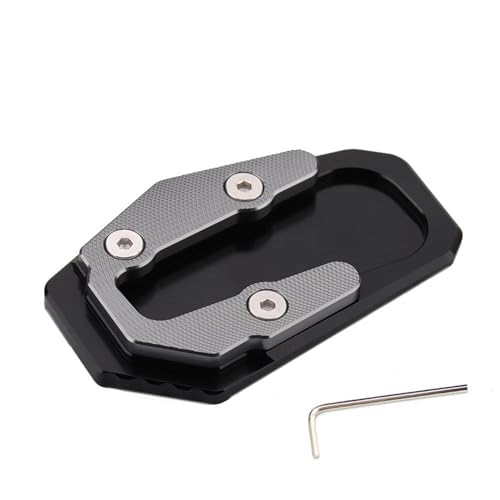 YZXOOP Almohadilla De Soporte para Pata De Cabra De Motocicleta para B&MW R1250RT LC R1250 RT 2018 2019 2020, Placa De Pie De Extensión Ampliadora Almohadilla Parte(Titanio)