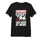 Funny Cow Tipping Joke Country Life Prank Premium Tri-blend T-Shirt