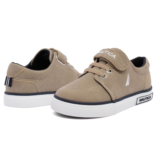 Image of Nautica Kids Adjustable Strap Shoes | Comfortable Casual Sneakers for Boys and Girls, Toddlers & Little Kids