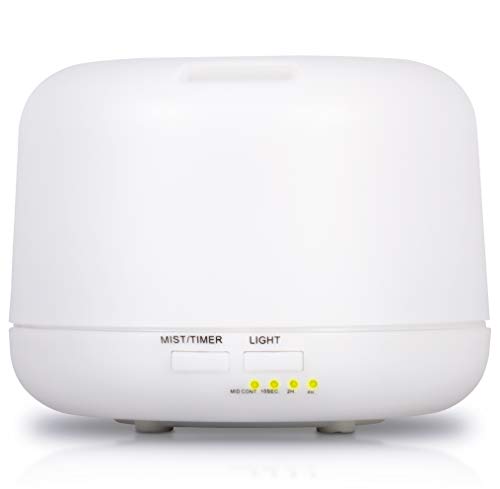 Umidificador De Ar Ultrassônico Purificador Aromatizador 300ml Luminária Led Rgb
