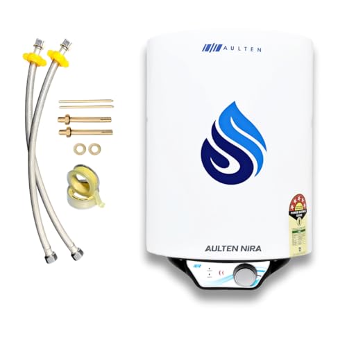 Image of Aulten 15L 2000W Storage Water Heater (Geyser) with Glassline Tank, Copper Heating Element, 8 Bar Pressure and Triple Safety Shield
