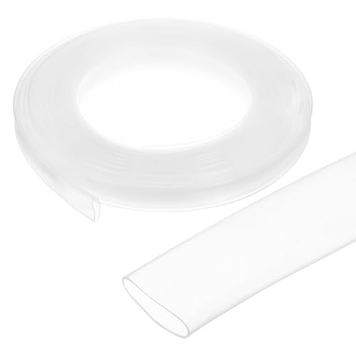 MECCANIXITY 5/8 Inch Heat Shrink Tubing Waterproof, 3:1 Dual Wall Marine Adhesive Lined Industrial Heat Shrink Tube Wiring Wrap 41ft, Clear