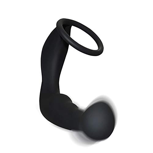 Masajeador de próstata – 7 diseños diferentes – Vibración Plug anal Prostata Control remoto estimulador Anal Vibrador Sexual Sexo Hombre Sexo Masajeador (1 x Cockring – delgado – con vibrador)