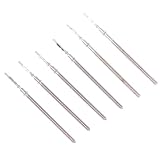 6 Stk Uhren-Stahlstiel-Kronenteile 2cm Verlängerungsstiel für VK-Serie