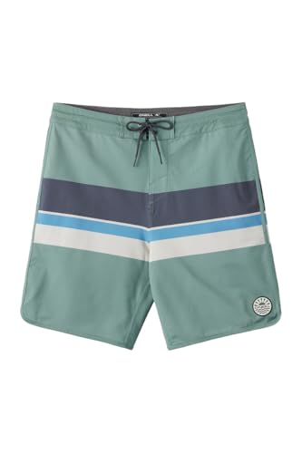 O'Neill Men's Cruzer Stripe Scallop 18 Boardshorts