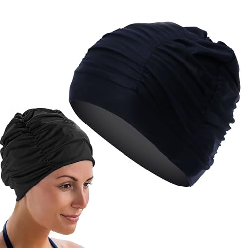 ToolHouse Swimming Cap for Adults Waterproof Swimming Cap Stretchy Comfort Swim Caps for Long and Short Hair Unisex for Men & Women