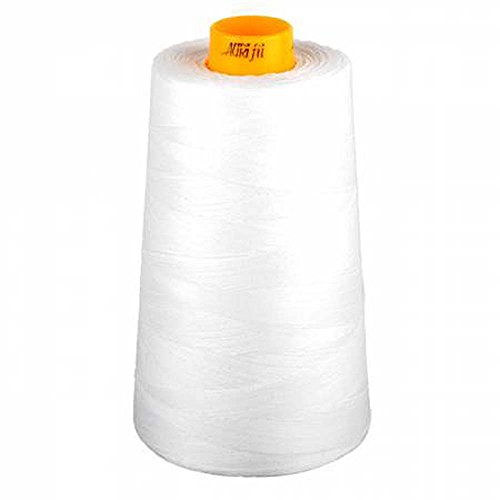 Hilo Aurifil 40 wt 3 capas blanco 3250 yardas miniatura 1