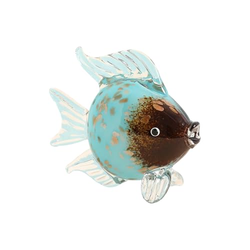 Art en verre Kiss Fish haute transparence pour intérieur moderne